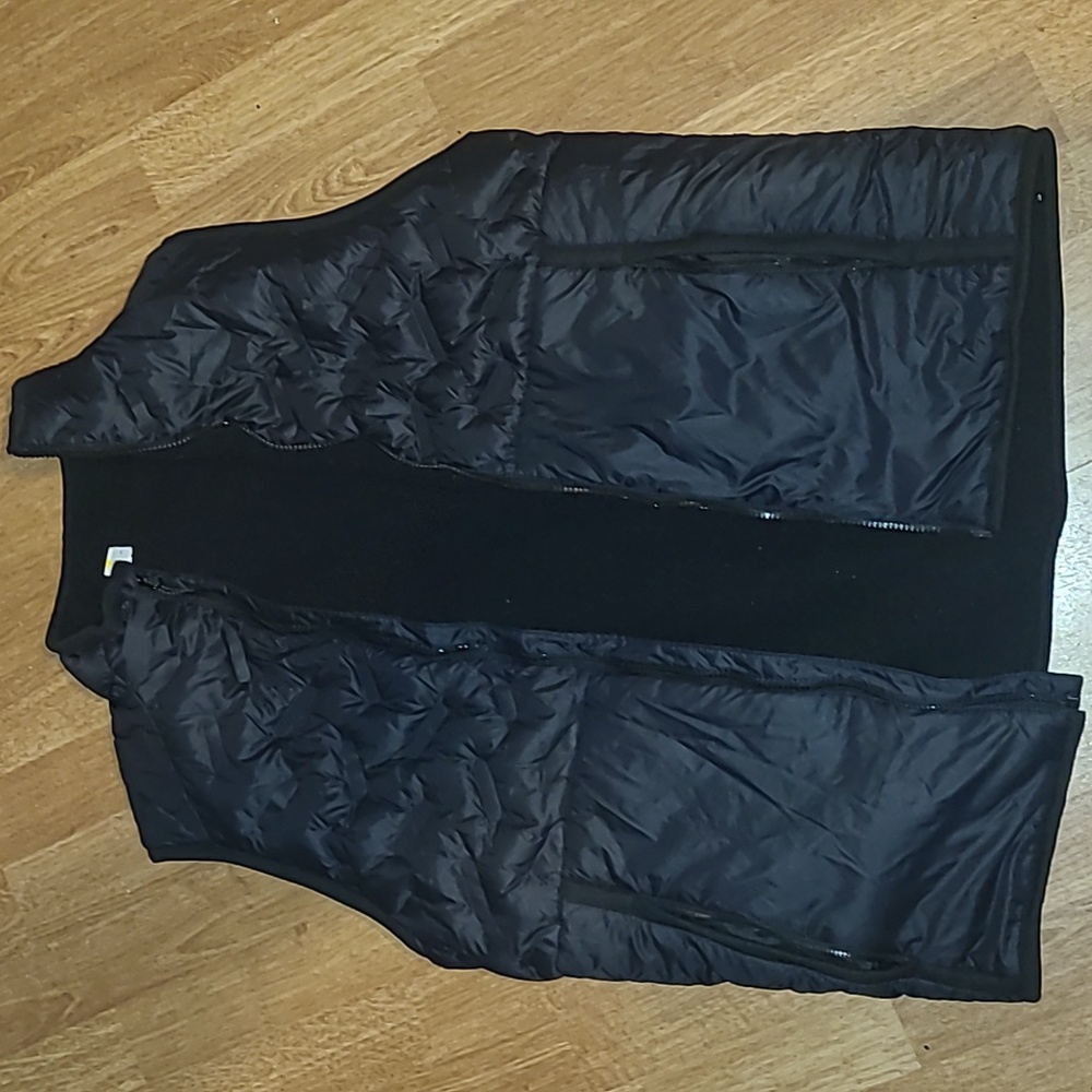 Sherpa lined puff vest